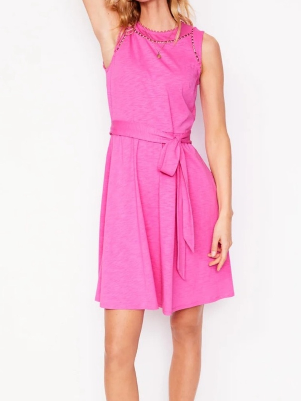 Boden Mila Trim Short Jersey Dress